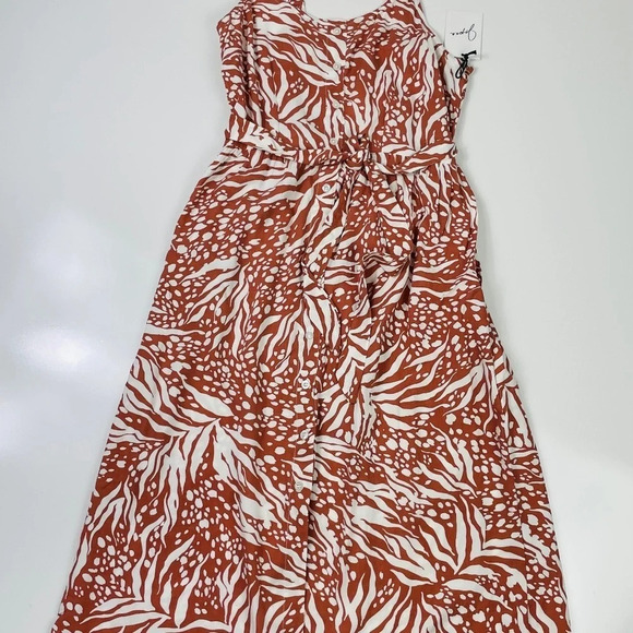 Japna Tropical Print Sundress Tie Waist‎ Size Large NWT - Picture 3 of 7